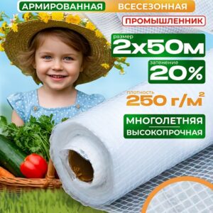 Армированная пленка 250 г/м2, 2х50м
