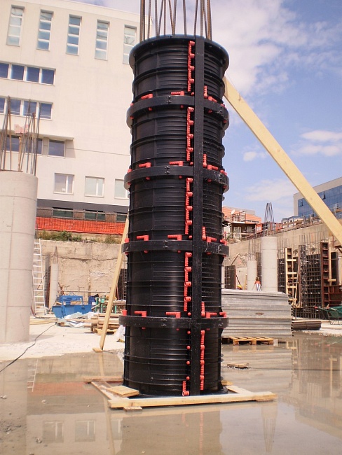 Пластиковая опалубка колонн GEOTUB Geoplast колонна круглая 3,0 м, диаметр 300 мм — изображение 7