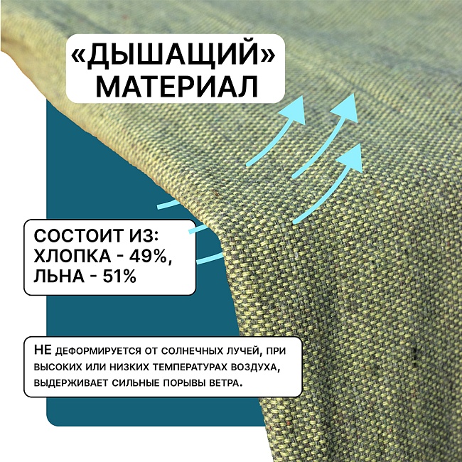 Брезент влагостойкий 500 г/м2, 3х3 м — изображение 2