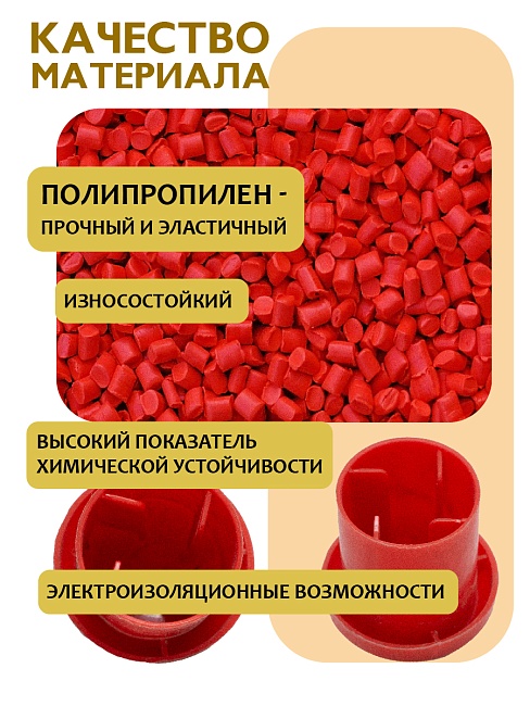 Фиксатор арматуры защитный колпачок 10-18 мм 2000 шт. — изображение 3