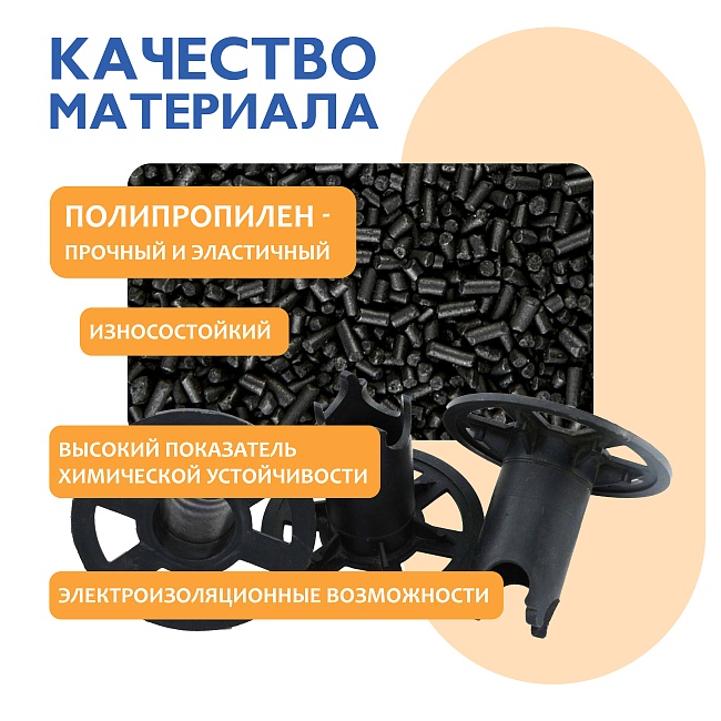 Фиксатор арматуры стульчик под сыпучий грунт ФС 50 250 шт. — изображение 5