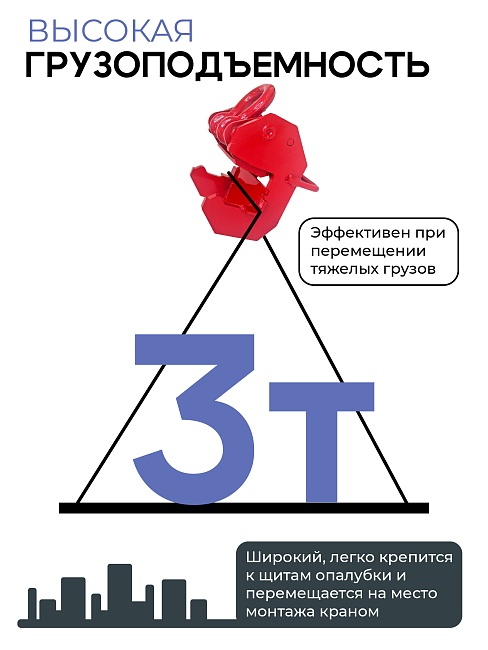 Захват монтажный широкий 3 т — изображение 4