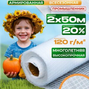 Армированная пленка 120 г/м2, 2х50м