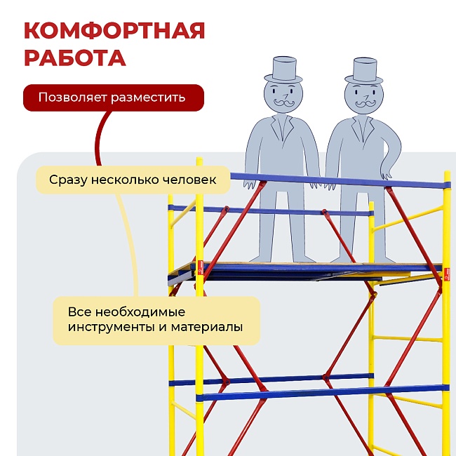 Вышка-тура ВСЭ 0,7Х1,6, 2,4 м ver. 2.0 — изображение 6