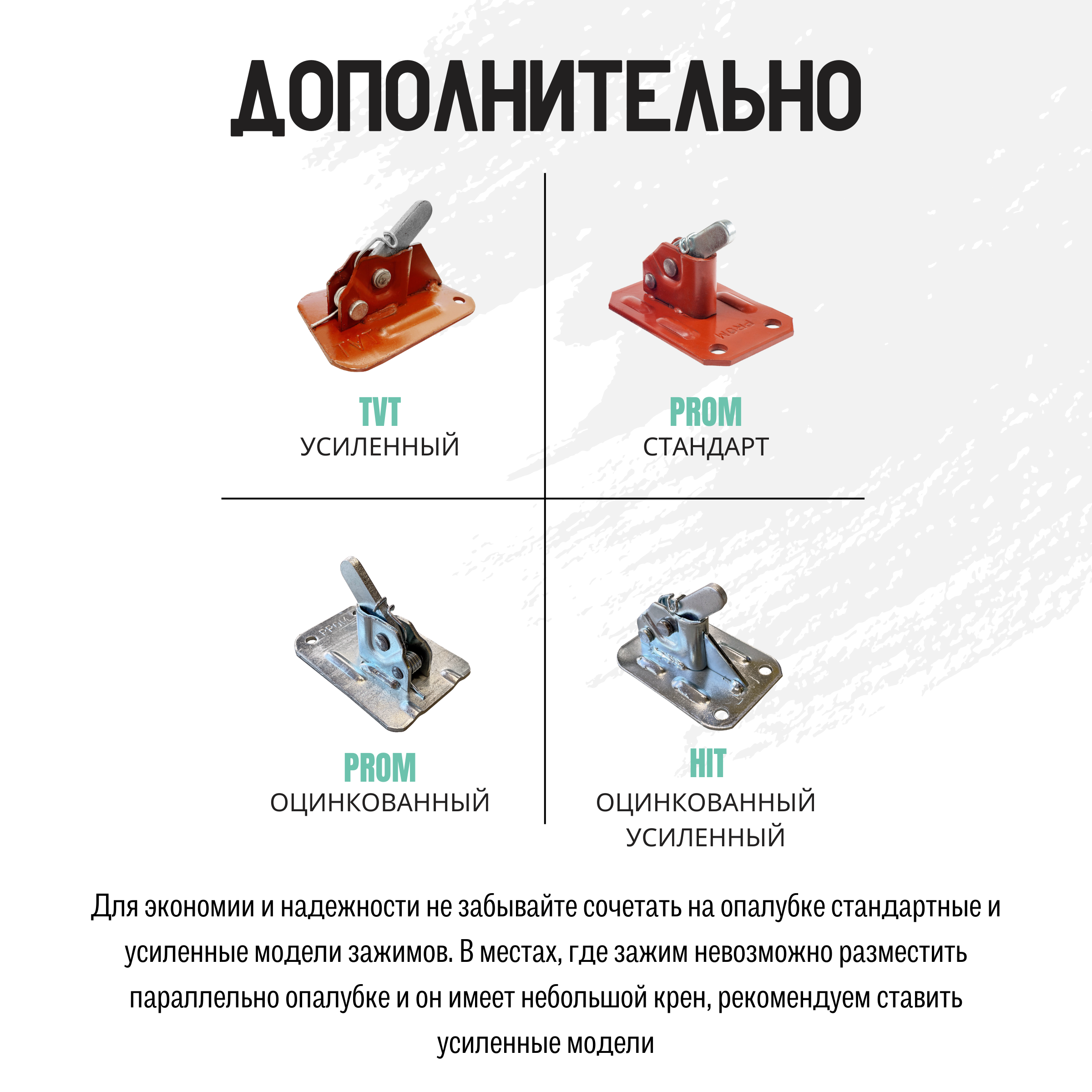 Пружинный зажим для опалубки Промышленник HIT усиленный оцинкованный — изображение 9